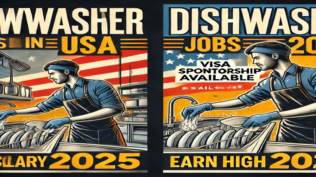 Visa-Sponsored Dishwasher Jobs In USA